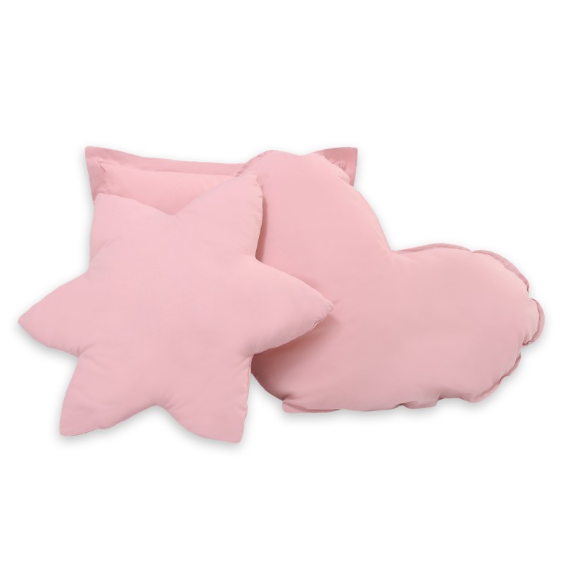 Διακοσμητικά Μαξιλάρια Σετ 3 τμχ - pastel pink