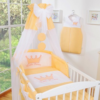 Σετ Προίκας Μωρού 5τμχ Με Κουνουπιέρα - Little Prince/Princess peach