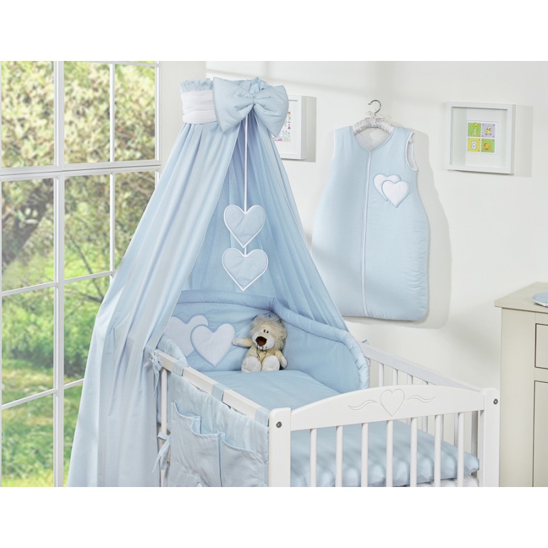 Κουνουπιέρα Υφασμάτινη - Hanging Hearts blue