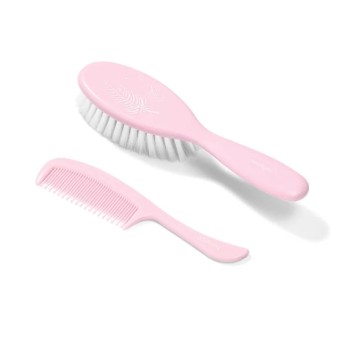 Brush & Comb Natural Supersoft Bristes Pink -  Babyono 569/03