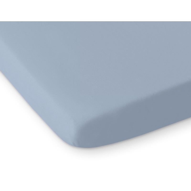 Sheet made of cotton 140x70cm white- pastel blue