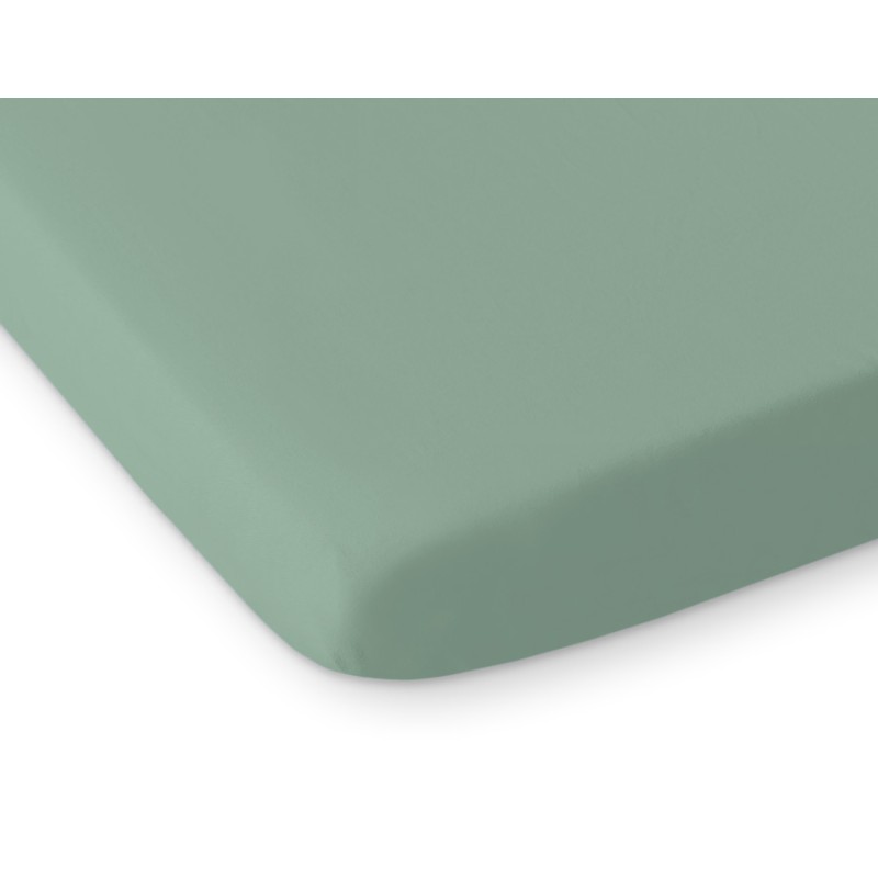 Sheet made of cotton 140x70cm white- pastel green
