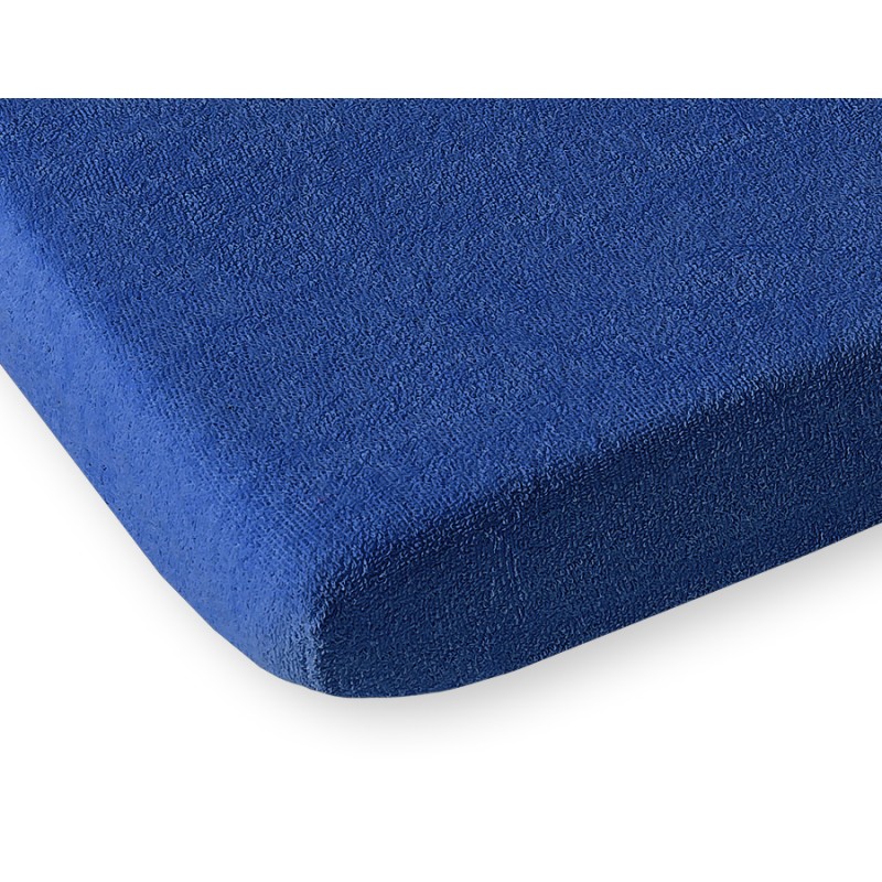 Σεντόνι με Λάστιχο frotte (terry) 80x200cm-  dark blue