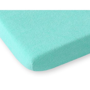 Sheet made of frotte (terry) 140x200cm- mint