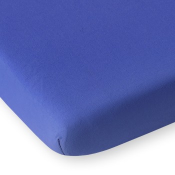 Sheet made of jersey - dark blue