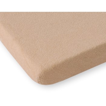 Σεντόνι frotte με λάστιχο 120x60cm- Beige