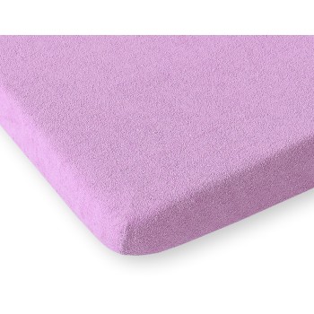 Σεντόνι frotte με λάστιχο 120x60cm- Lilac