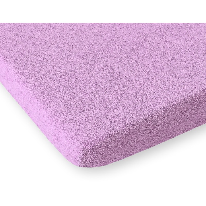 Σεντόνι frotte με λάστιχο 120x60cm- Lilac