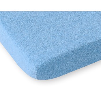 Σεντόνι frotte με λάστιχο 120x60cm- Blue