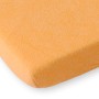 Σεντόνι frotte με λάστιχο 120x60cm- Orange