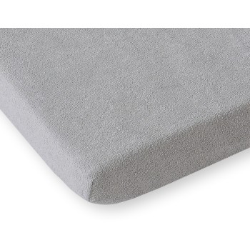 Σεντόνι frotte με λάστιχο 120x60cm- Grey