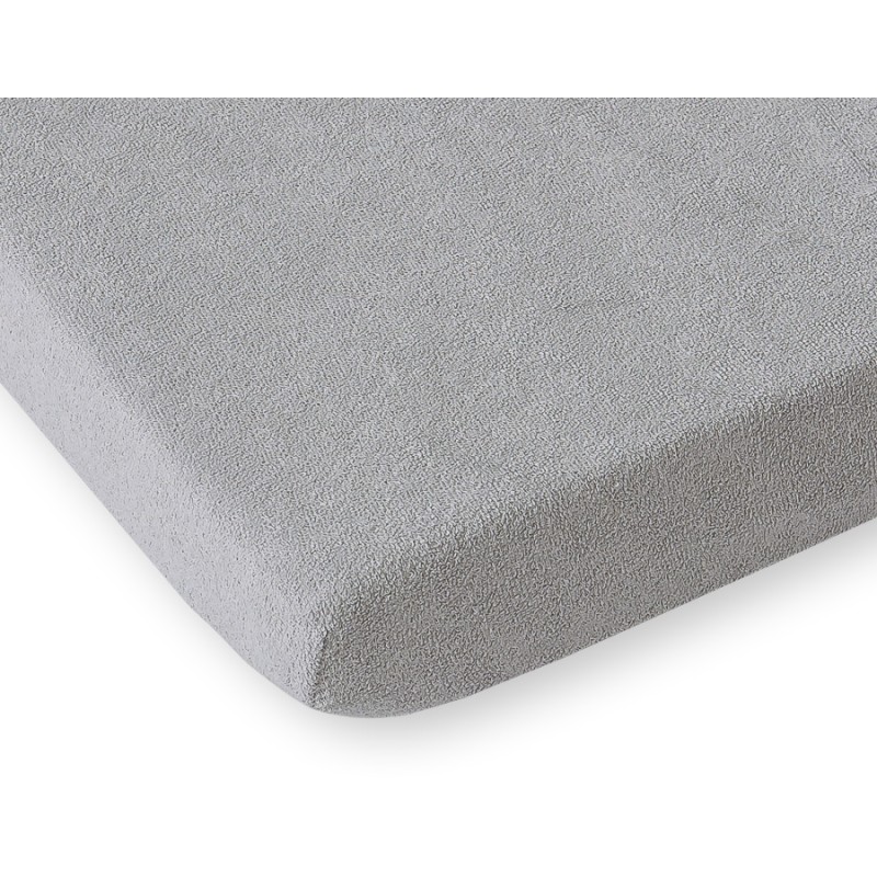 Σεντόνι frotte με λάστιχο 120x60cm- Grey