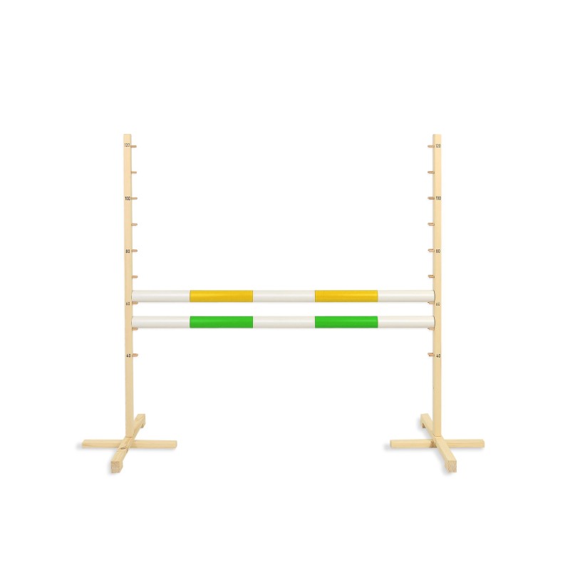 Εμπόδιο Άλματος Hobby Horse Υ:120cm, με 2 ράβδους 50mm - yellow