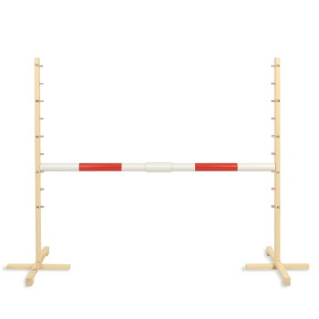 Jumping obstacle for Hobby Horse 160 cm, h-120cm, beam 50mm - red