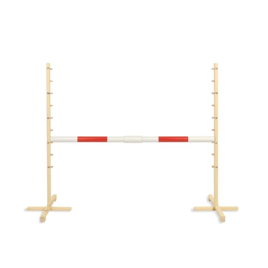 Jumping obstacle for Hobby Horse 160 cm, h-120cm, beam 50mm - red