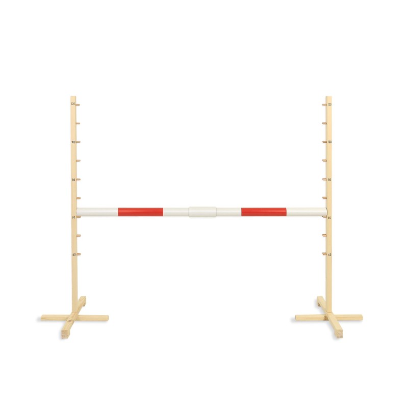 Jumping obstacle for Hobby Horse 160 cm, h-120cm, beam 50mm - red