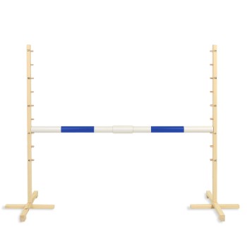 Jumping obstacle for Hobby Horse 160 cm, h-120cm, beam 50mm - blue