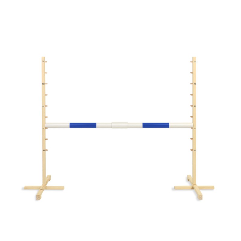 Jumping obstacle for Hobby Horse 160 cm, h-120cm, beam 50mm - blue