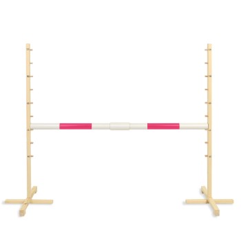 Jumping obstacle for Hobby Horse 160 cm, h-120cm, beam 50mm - pink