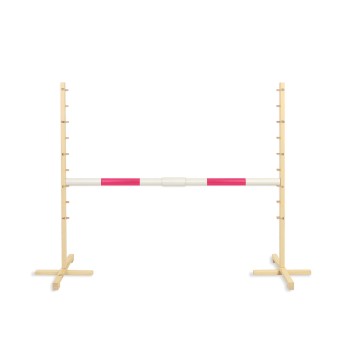 Jumping obstacle for Hobby Horse 160 cm, h-120cm, beam 50mm - pink