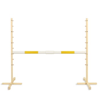 Jumping obstacle for Hobby Horse 160 cm, h-120cm, beam 50mm - yellow