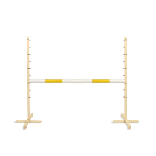 Jumping obstacle for Hobby Horse 160 cm, h-120cm, beam 50mm - yellow