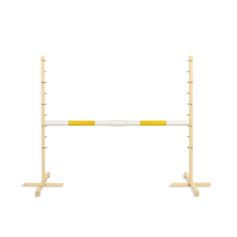 Jumping obstacle for Hobby Horse 160 cm, h-120cm, beam 50mm - yellow