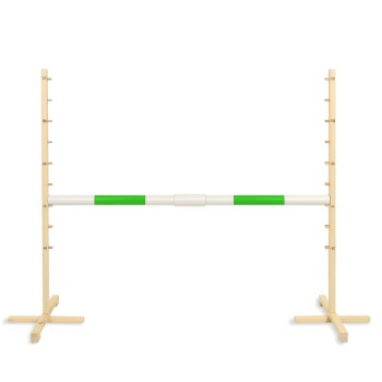 Jumping obstacle for Hobby Horse 160 cm, h-120cm, beam 50mm - green