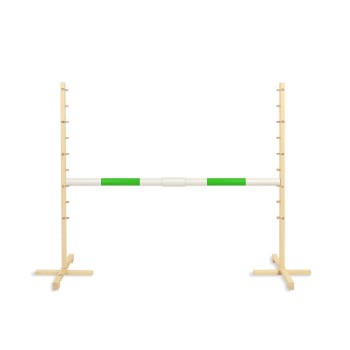 Jumping obstacle for Hobby Horse 160 cm, h-120cm, beam 50mm - green