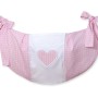 Toys bag- Hanging Hearts pink checkered