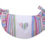 Toys bag- Hanging Hearts lilac strips