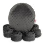 Λούτρινο Χταπόδι Αγκαλιάς Μεγάλο - anthracite - polka dot minky