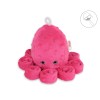 Χταποδάκι Αγκαλιάς με Κουδουνίστρα - fuchsia - polka dot minky