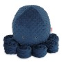 Λούτρινο Χταπόδι Αγκαλιάς Μεγάλο - dark blue - polka dot minky