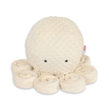 Λούτρινο Χταπόδι Αγκαλιάς Μεγάλο - cream - polka dot minky
