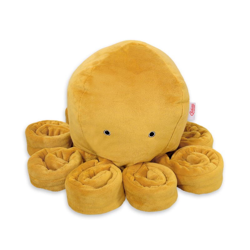 Λούτρινο Χταπόδι Αγκαλιάς Μεγάλο - honey yellow