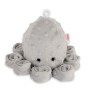 Χταποδάκι Αγκαλιάς με Κουδουνίστρα - gray - polka dot minky