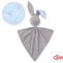 Cuddly rabbit double-sided - blue rabbits