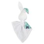 Cuddly rabbit double-sided - mint forest/white
