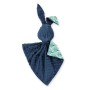 Cuddly rabbit double-sided - mint forest/dark blue