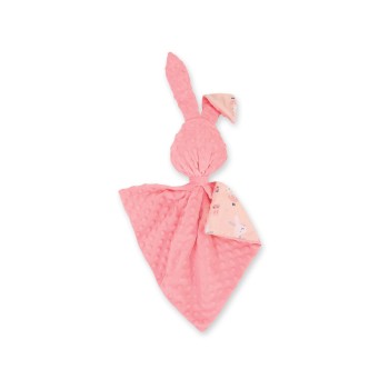 Cuddly rabbit double-sided - ballerinas pink/powder pink