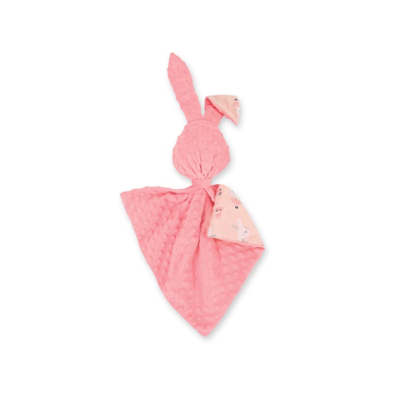 Cuddly rabbit double-sided - ballerinas pink/powder pink
