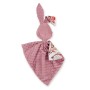 Cuddly rabbit double-sided - flower dream catchers/pastel pink