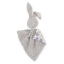 Cuddly rabbit double-sided - hedgehogs gray/gray