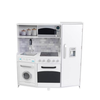 Κουζίνα Kidkraft - Large Play Kitchen with Lights & Sounds - White