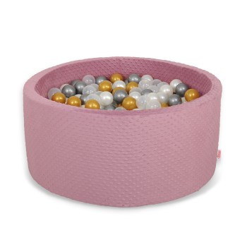 Μπαλοπισίνα minky H-40 cm με 200 Μπάλες - pastel violet