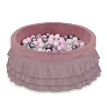 Μπαλοπισίνα Με Βολάν Με 200τμχ Μπάλες - pastel violet