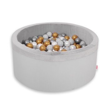 Μπαλοπισίνα minky με 200 Μπάλες - gray