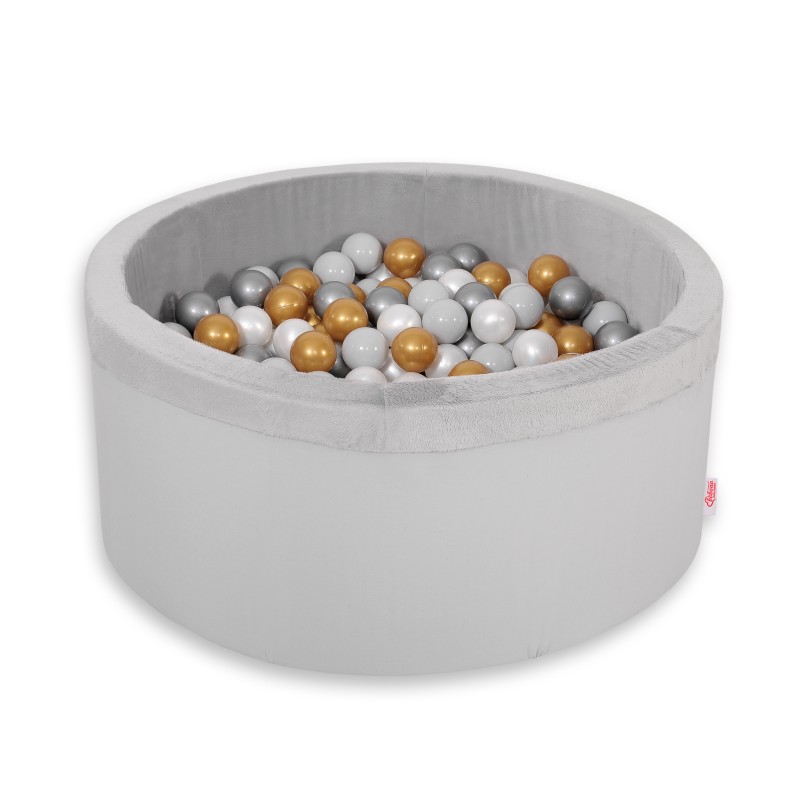 Μπαλοπισίνα minky με 200 Μπάλες - gray