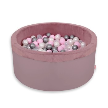 Μπαλοπισίνα minky με 200 Μπάλες - pastel violet